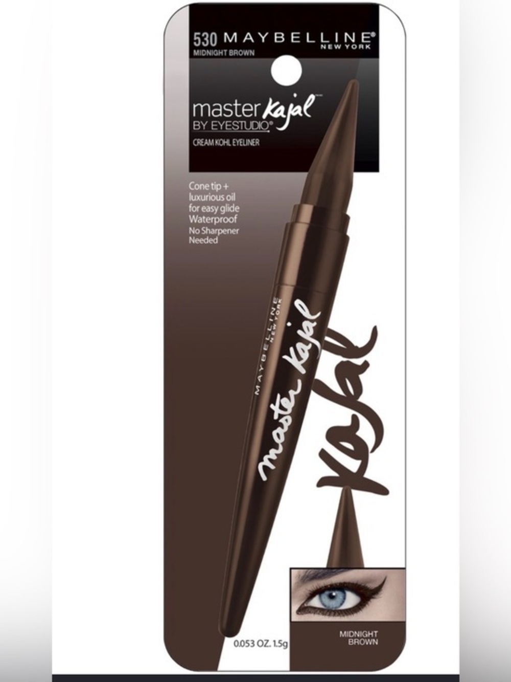 Maybelline Master Kajal Cream Kohl Eyeliner - Midnight Brown